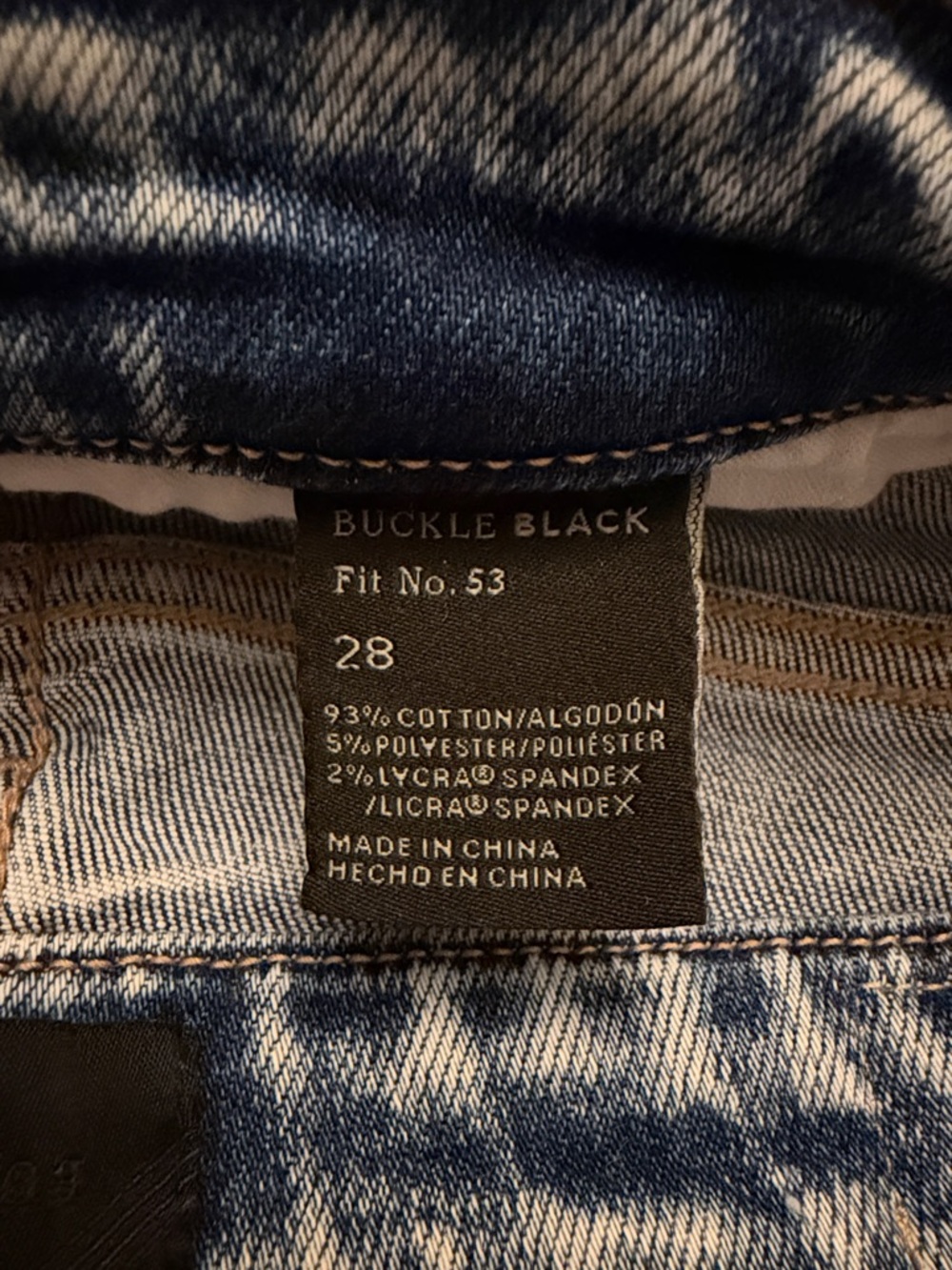 Buckle Black Denim Shorts - Picture 5 of 5